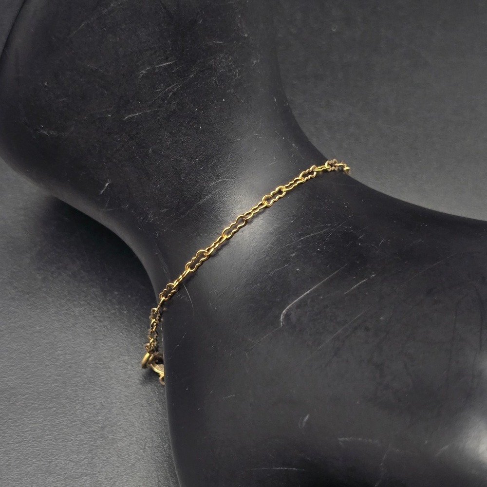 12K Gold Filled Dainty Chain Bracelet Vintage Jewelry